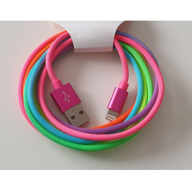 Rainbow USB töltő- és adatkábel (lightning kábel) 